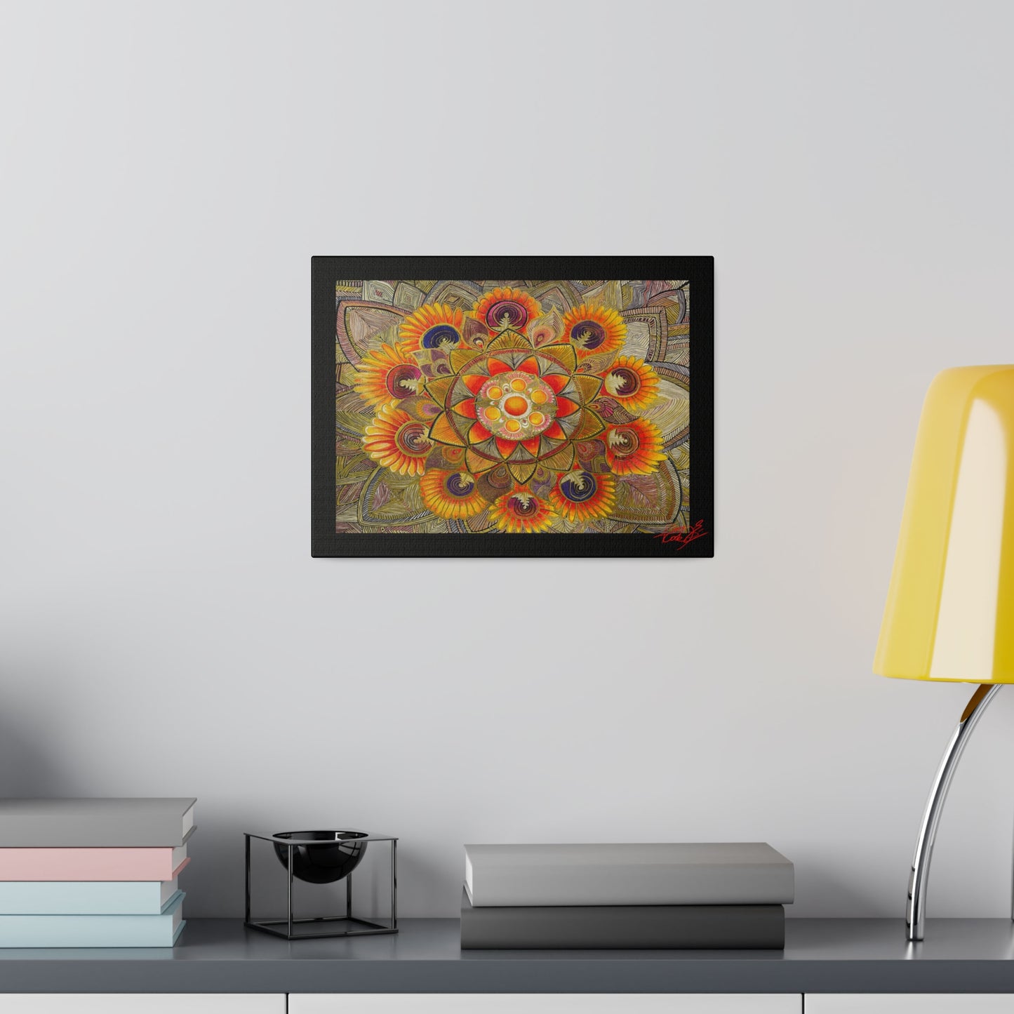 Gold Mandala by Aina Cook (print) - Matte Canvas, Stretched, 0.75"