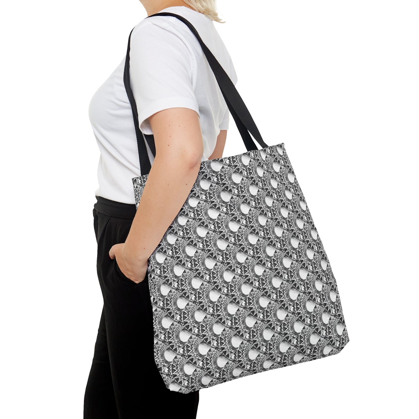B&W Pattern Tote Bag