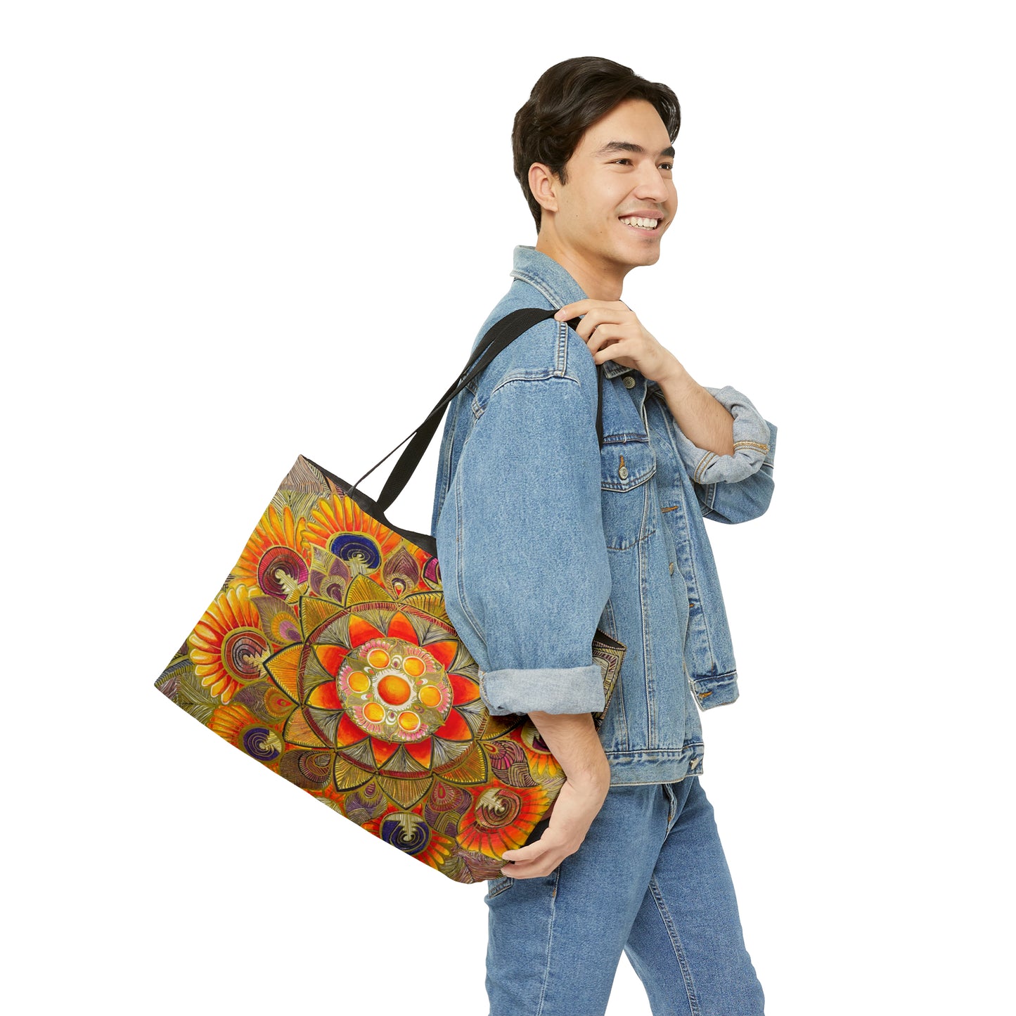 "Gold Mood" Weekender Tote Bag. Artwork by AINA COOK.