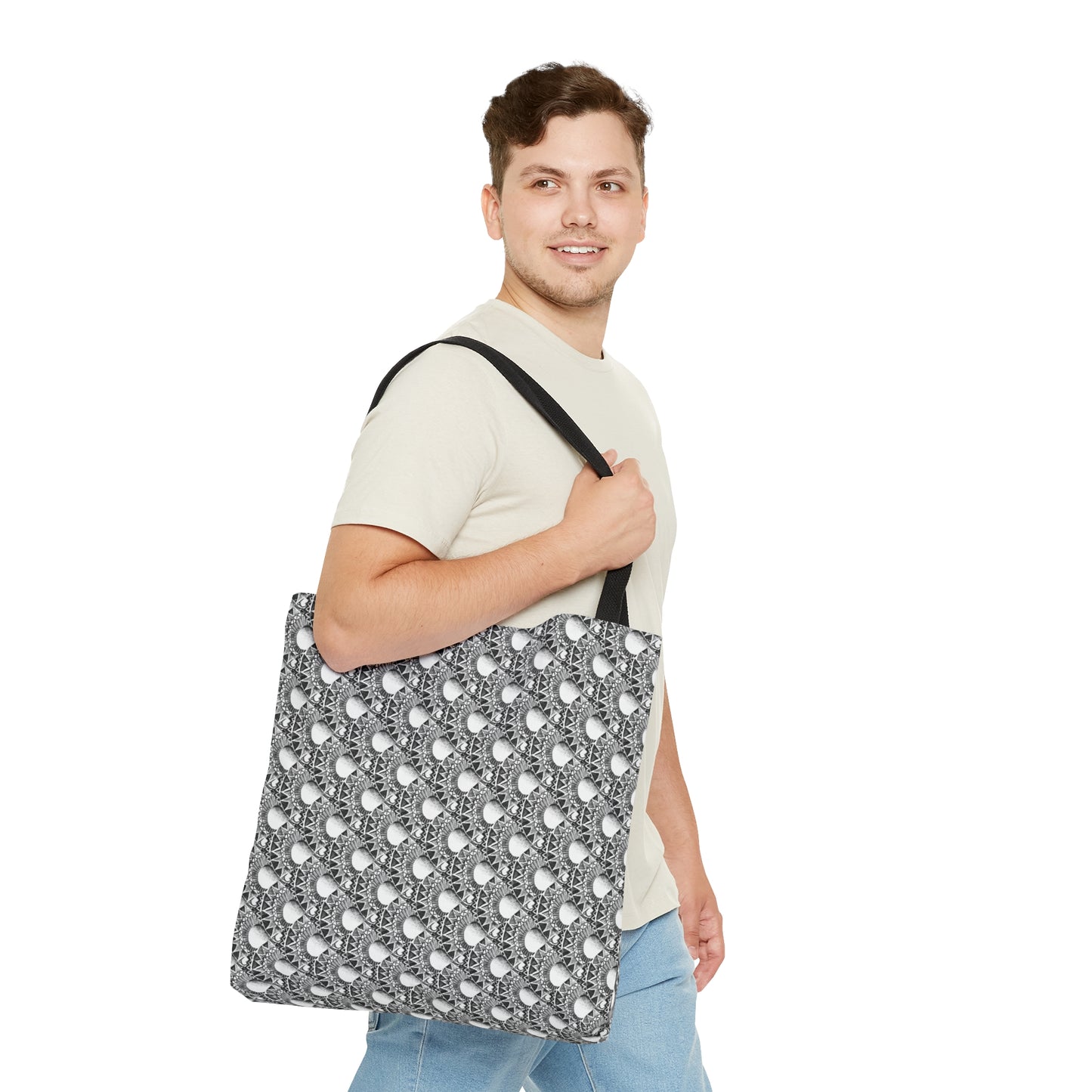 B&W Pattern Tote Bag