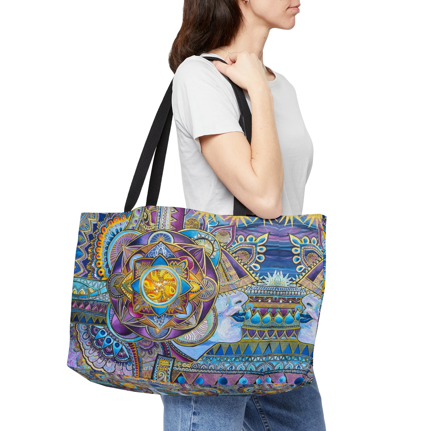 Weekender Tote Bag - Purple AINA COOK Design