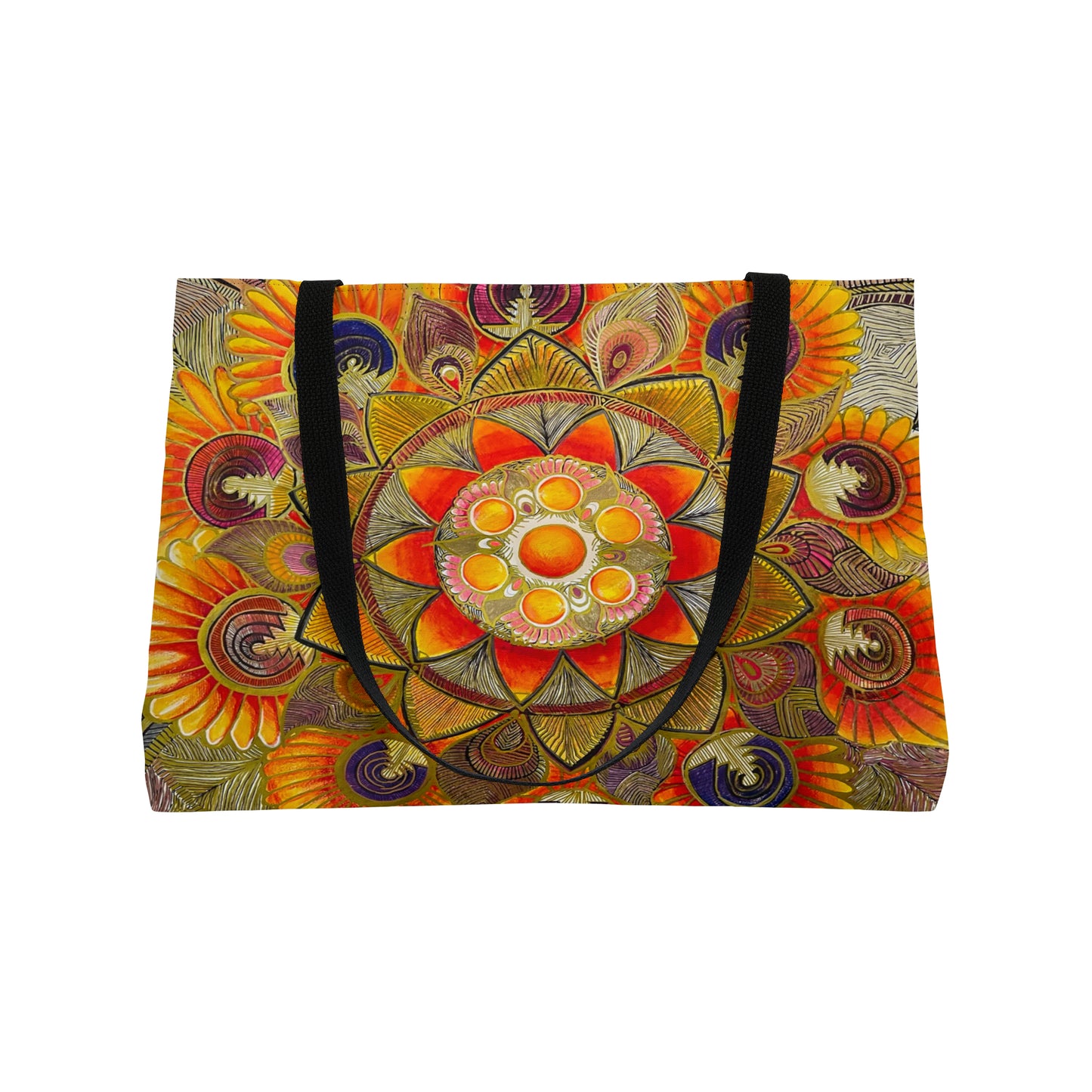 "Gold Mood" Weekender Tote Bag. Artwork by AINA COOK.