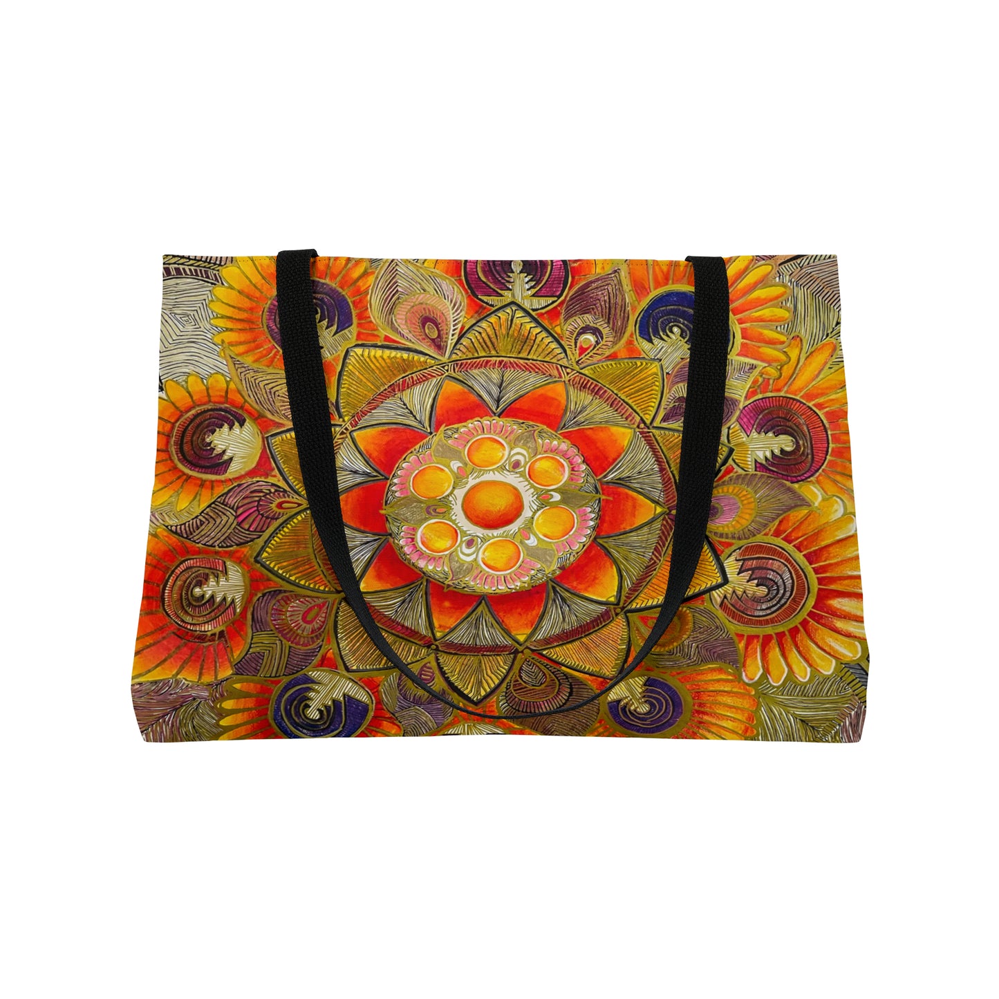 "Gold Mood" Weekender Tote Bag. Artwork by AINA COOK.