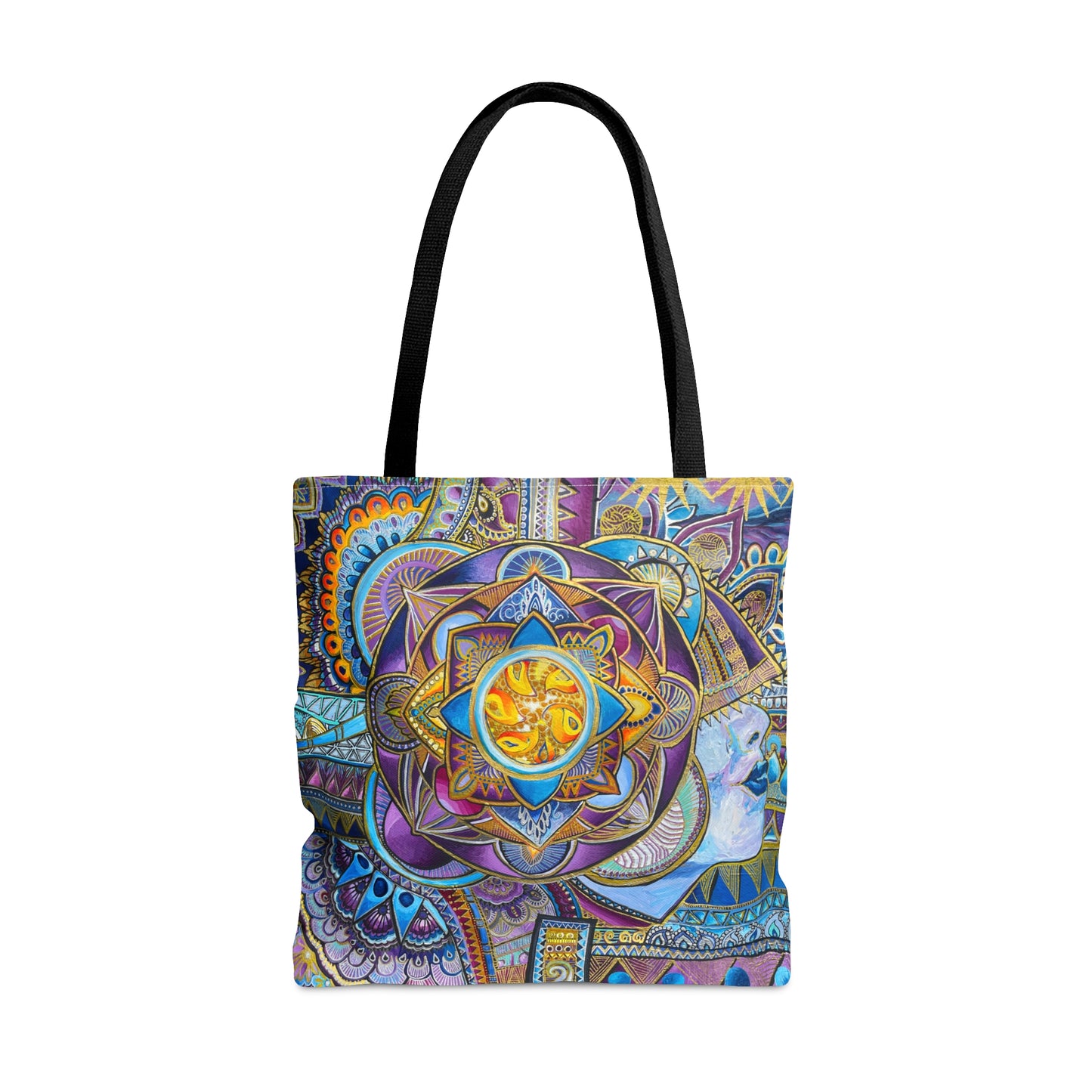 PURPLE MOOD Printed Tote Bag