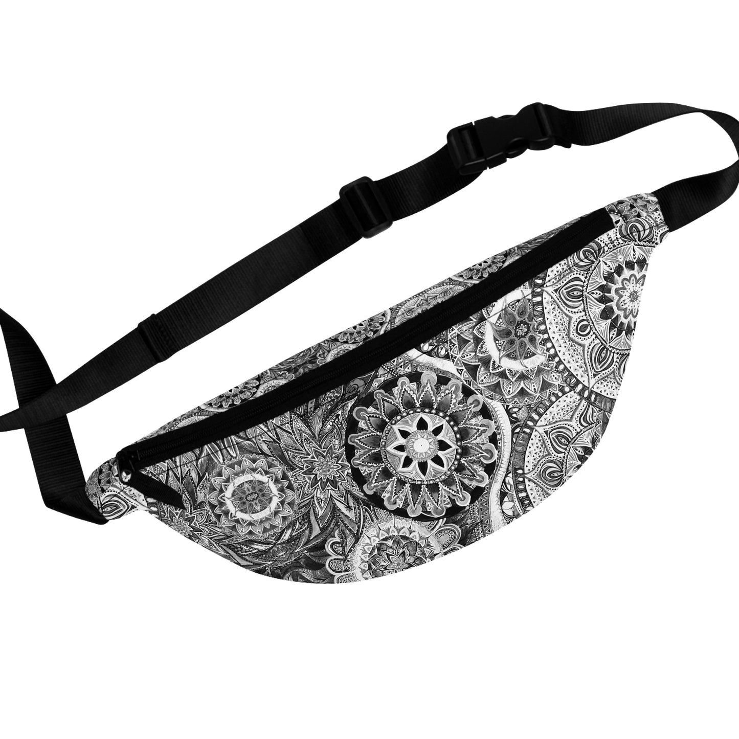 B&W Mandala - Fanny Pack