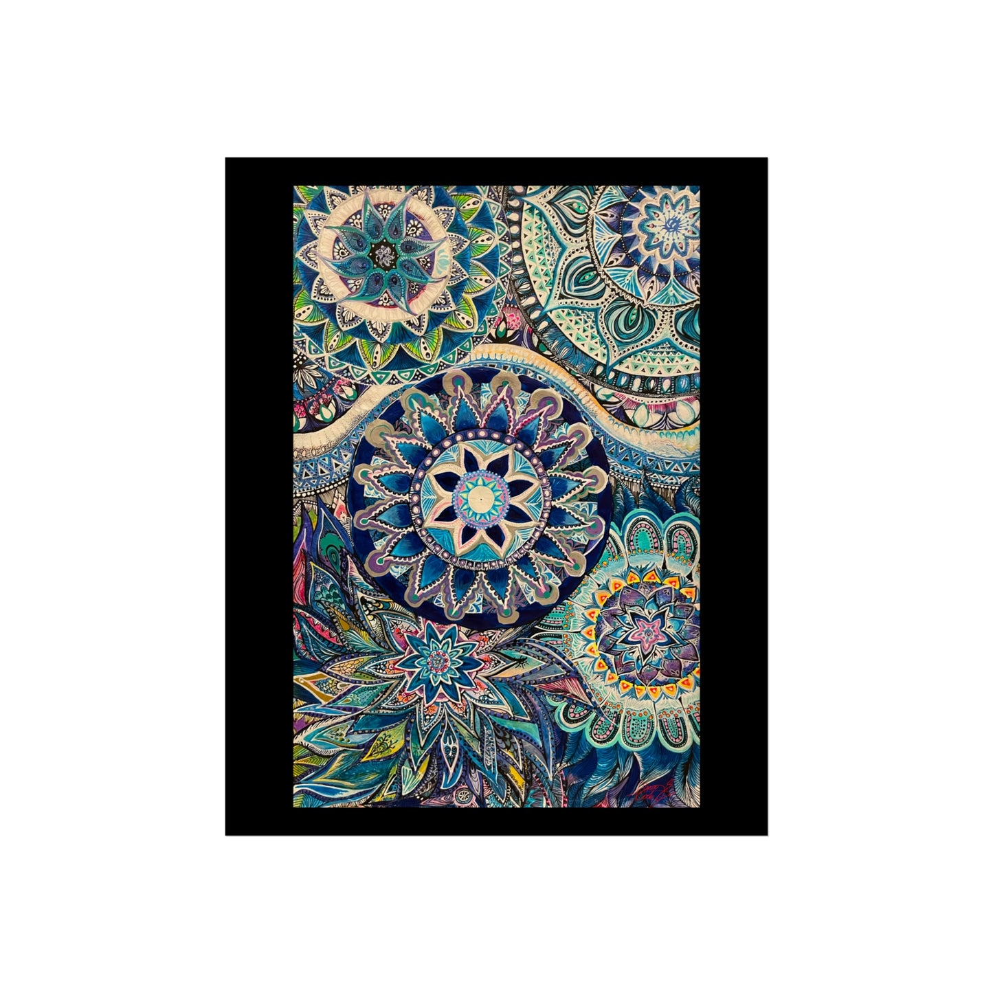 "Blue Mood" print artwork by AINA COOK