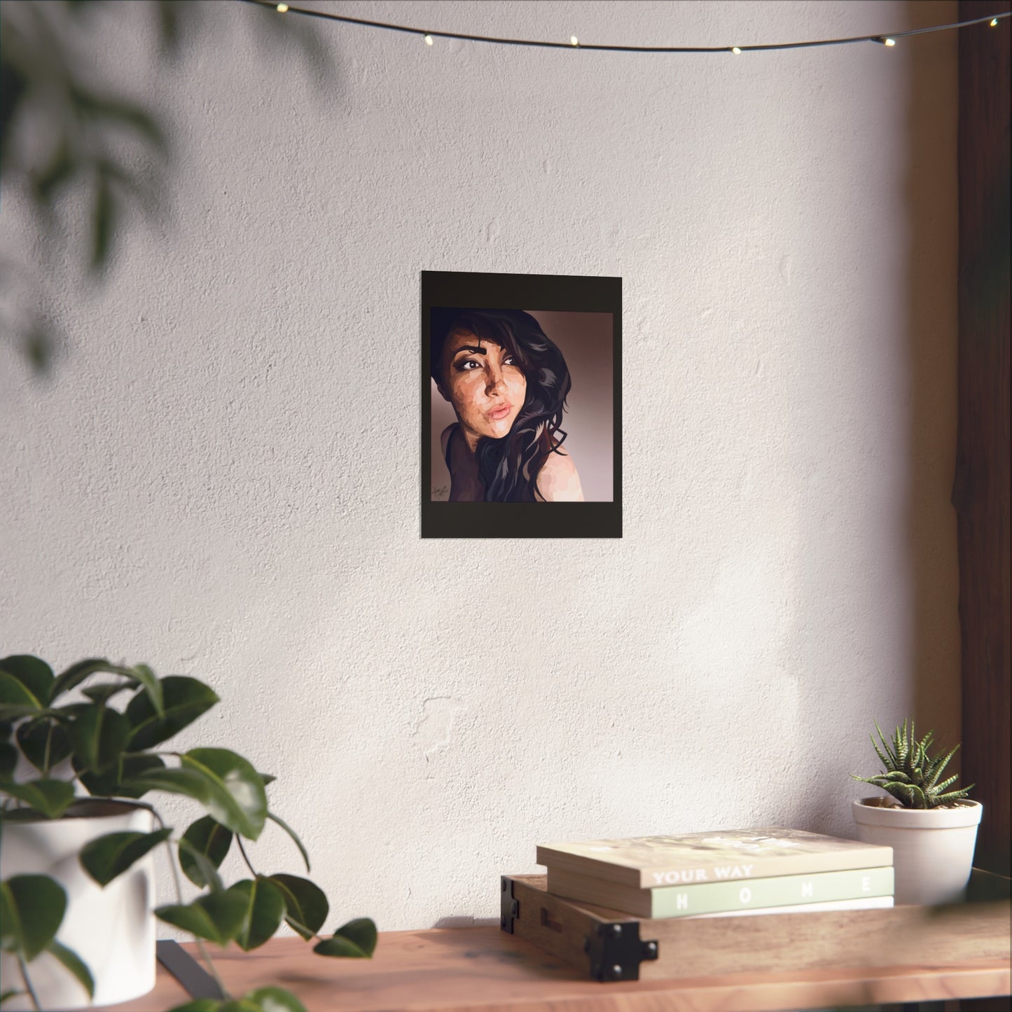 Self Portrait, digital painting by AINA COOK
