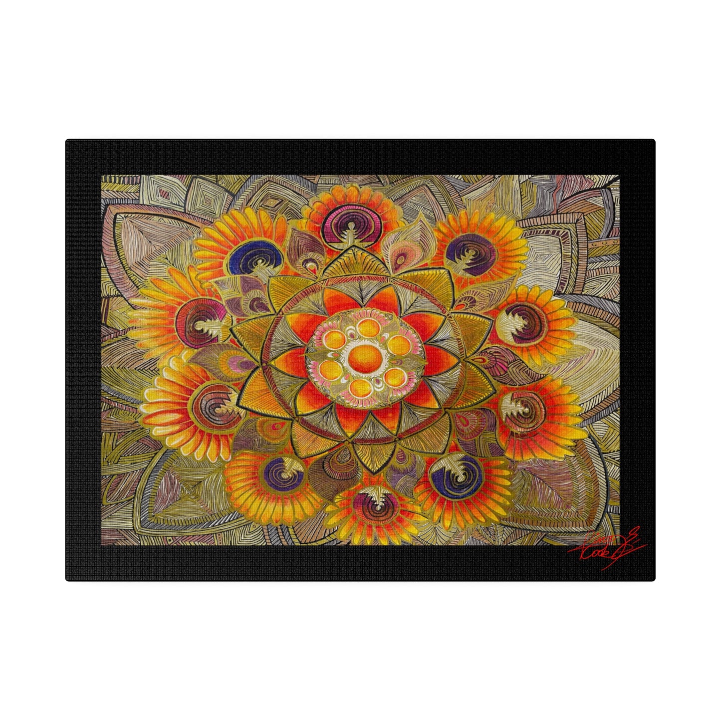 Gold Mandala by Aina Cook (print)              -       Matte Canvas, Stretched, 0.75"